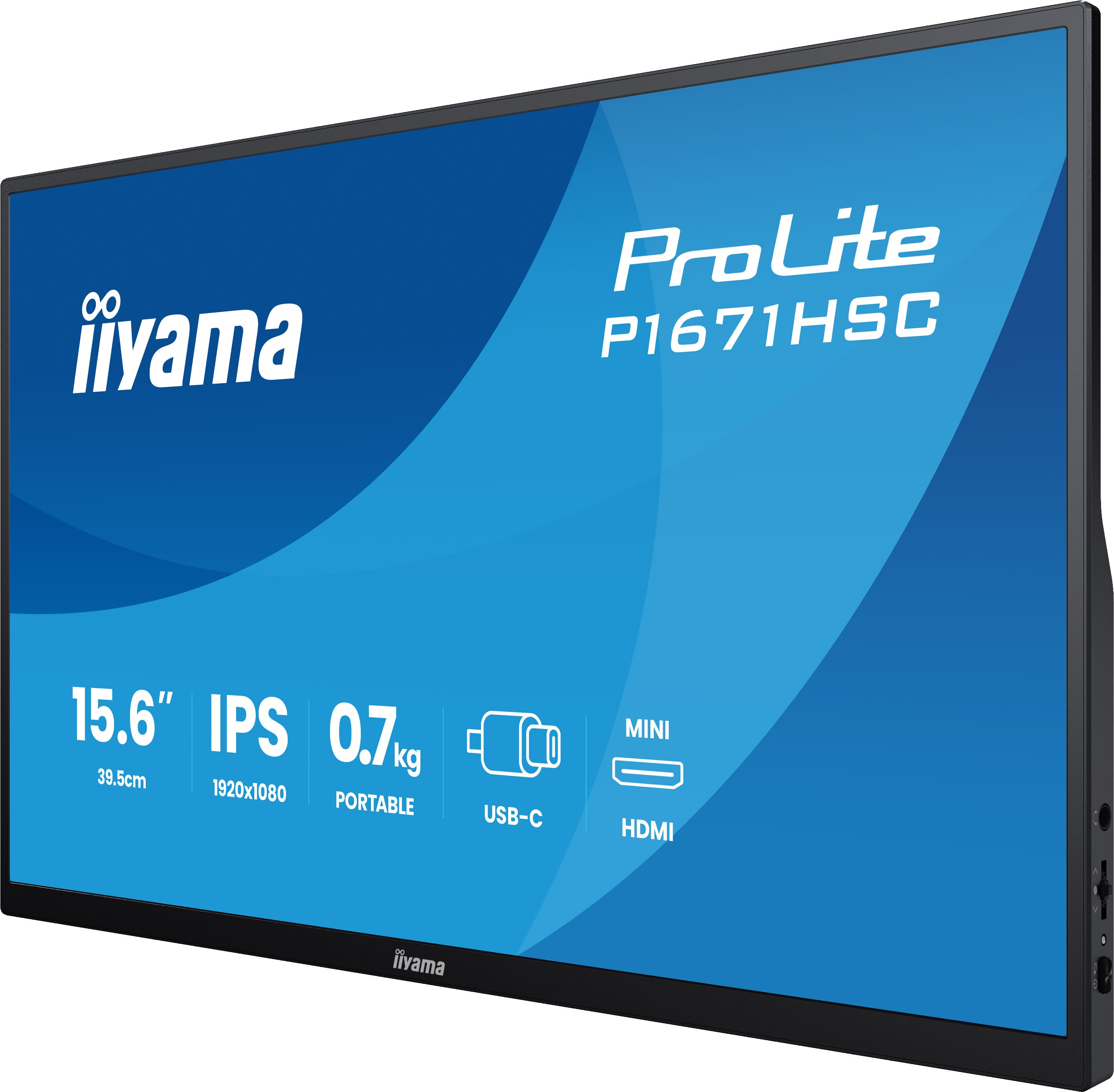 Iiyama ProLite P1671HSC-B1 - LED-Monitor - 39.6 cm (15.6)
