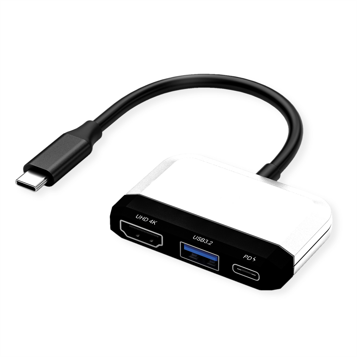 VALUE Display Adapter USB C - HDMI 4K30+ 1x A+ PD - Adapter - Digital/Daten