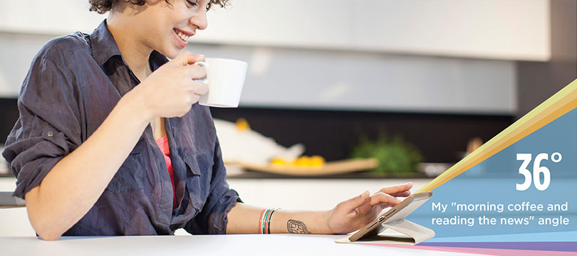 Logitech Hinge 25.4 cm (10) Folio Brown