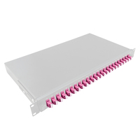 LogiLink F24LC4G - LC - Grau - Metall - Rackeinbau - 1U - 480 mm