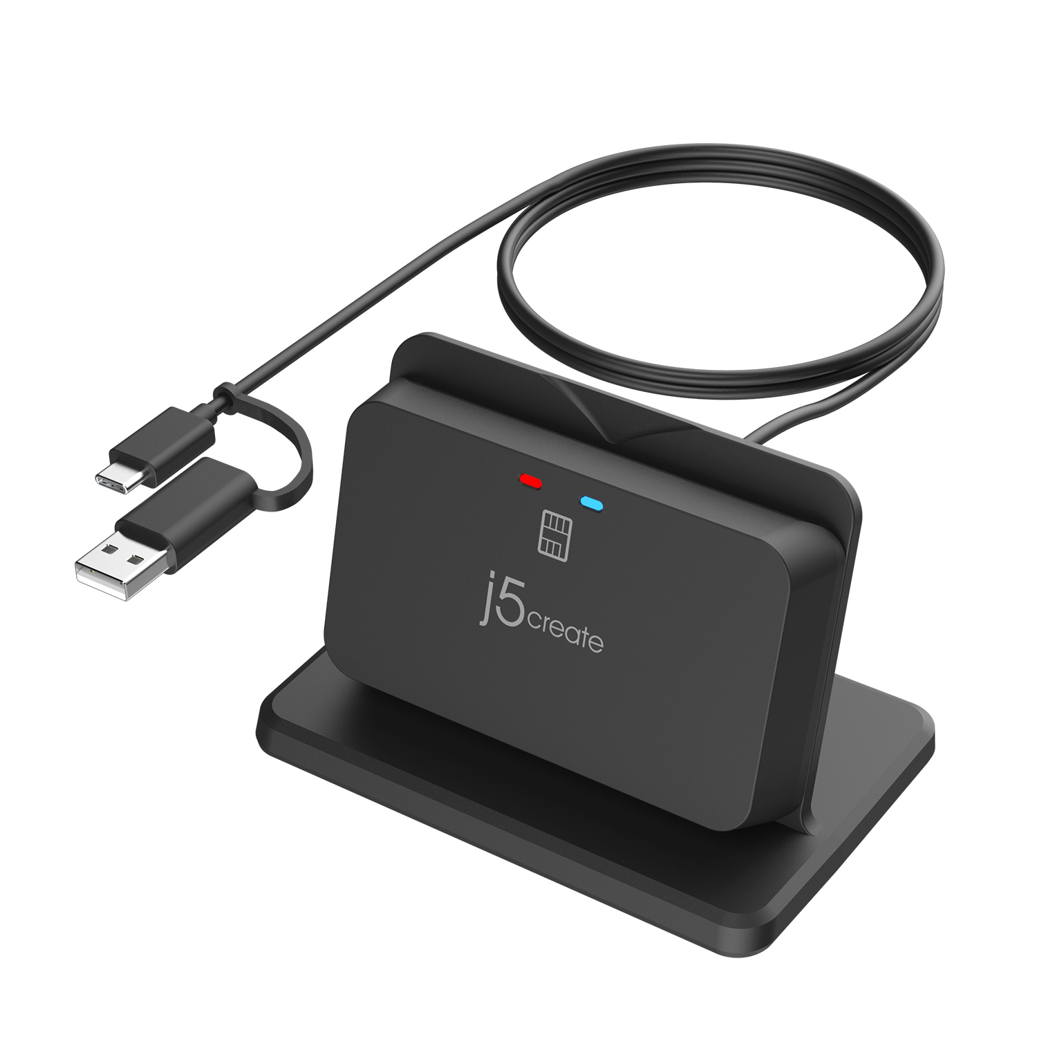 j5create JUR261 USB Smart Card / CAC Reader Stand