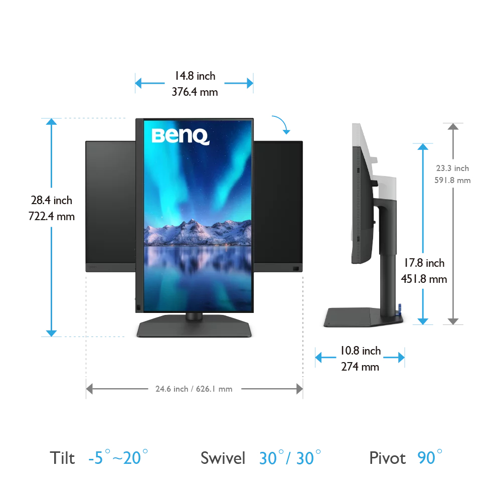 BenQ SW272QN - LED-Monitor - USB - 68.6 cm (27)