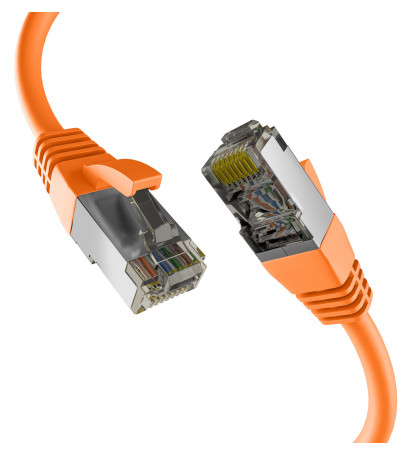 M-Cab EC020200281 cable de red Naranja 2 m Cat8.1 S/FTP (S-STP)