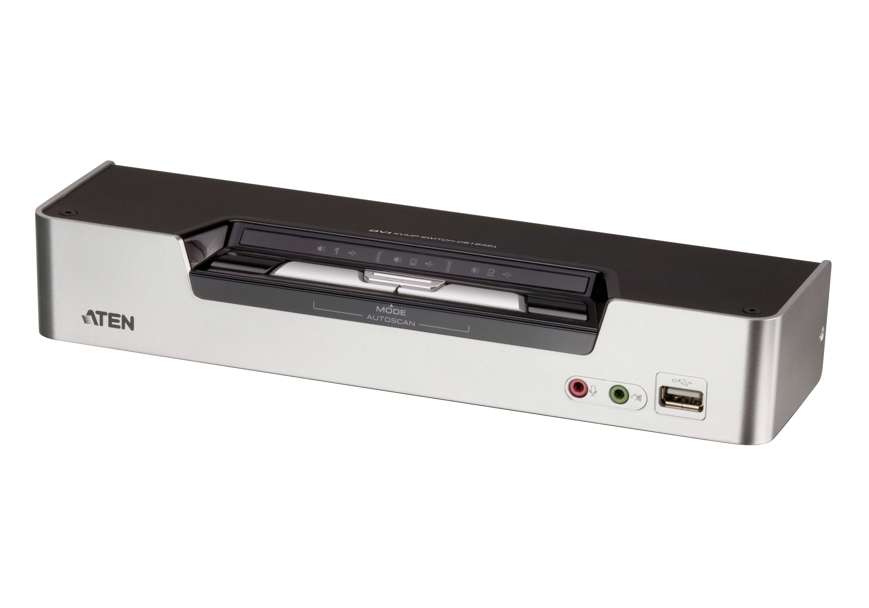 ATEN CS1642A Tastatur/Video/Maus (KVM)-Switch Schwarz