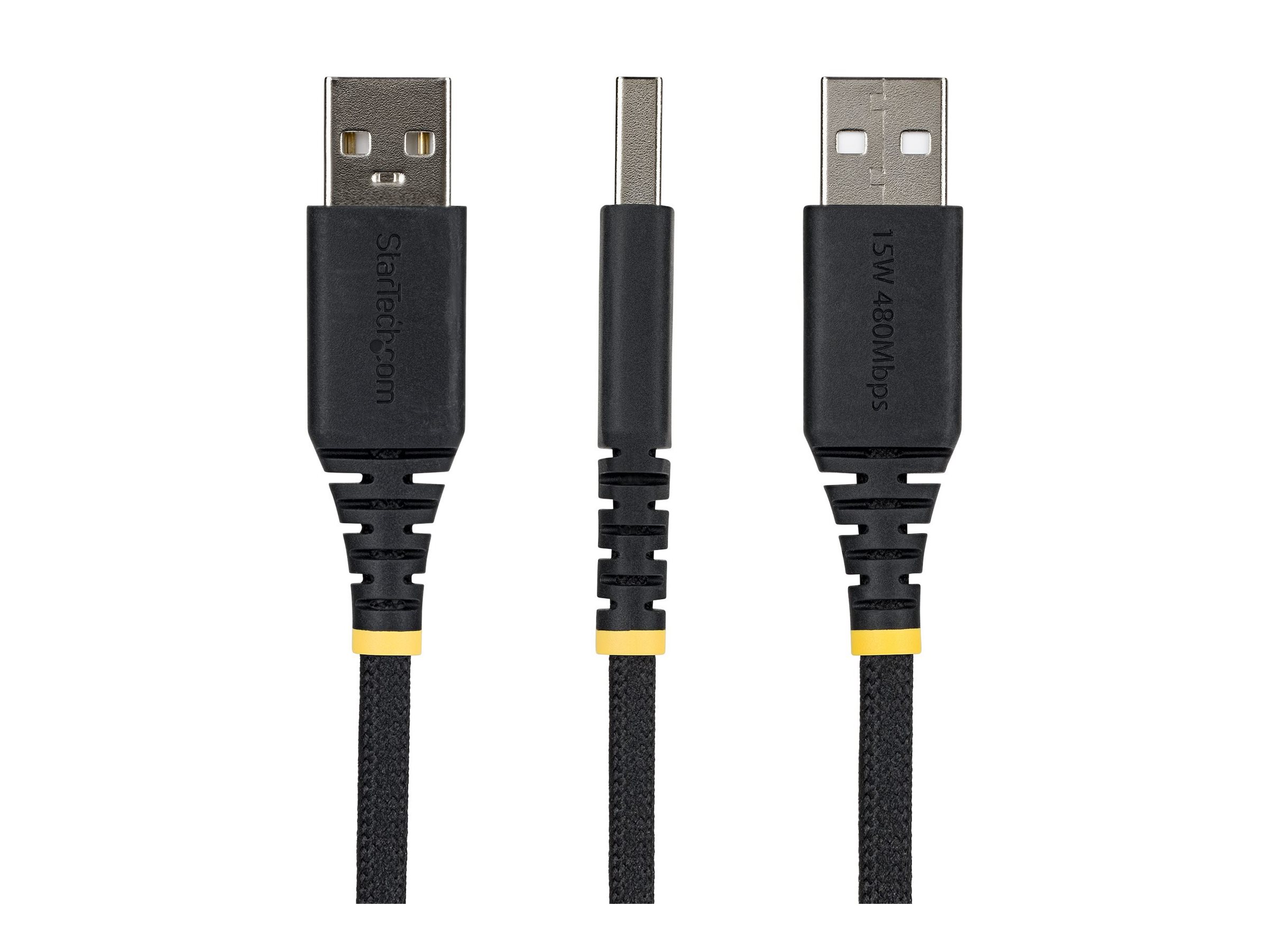 StarTech.com Cable Cargador USB-A a USB-C de 30cm - 15W 3A - Cable USB a Tipo C de Carga R�pida Trenzado de Nailon - Recubrimiento de TPE