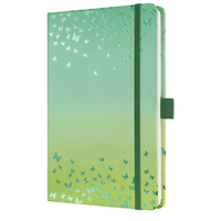 Sigel Notizbuch JolieButterfly Confetti Lime 174 Seiten 135 x 203 mm liniert 80 g/qm