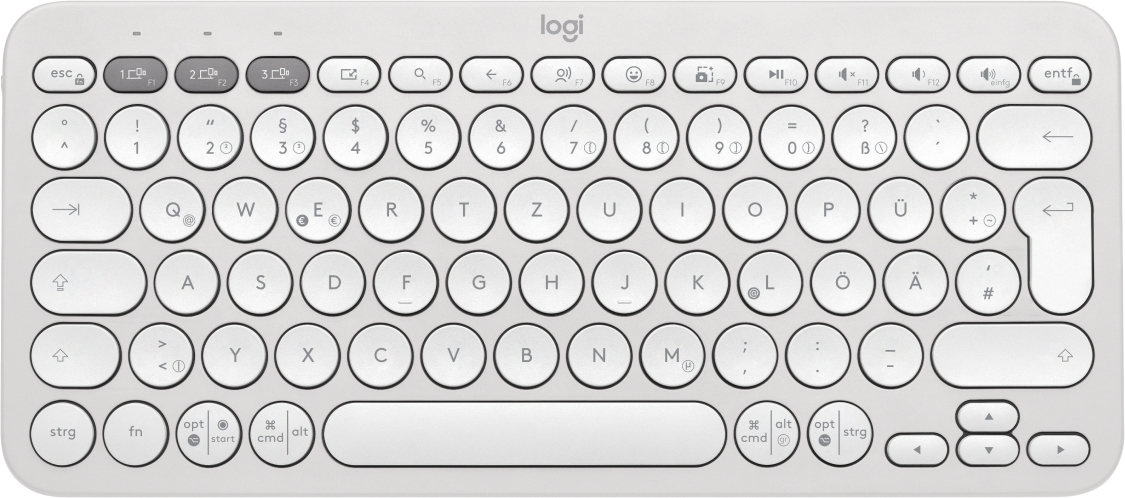 Logitech Pebble Keys 2 K380s TONAL WHITE DEU BT N/A CENTRAL-419 UNIVERSAL