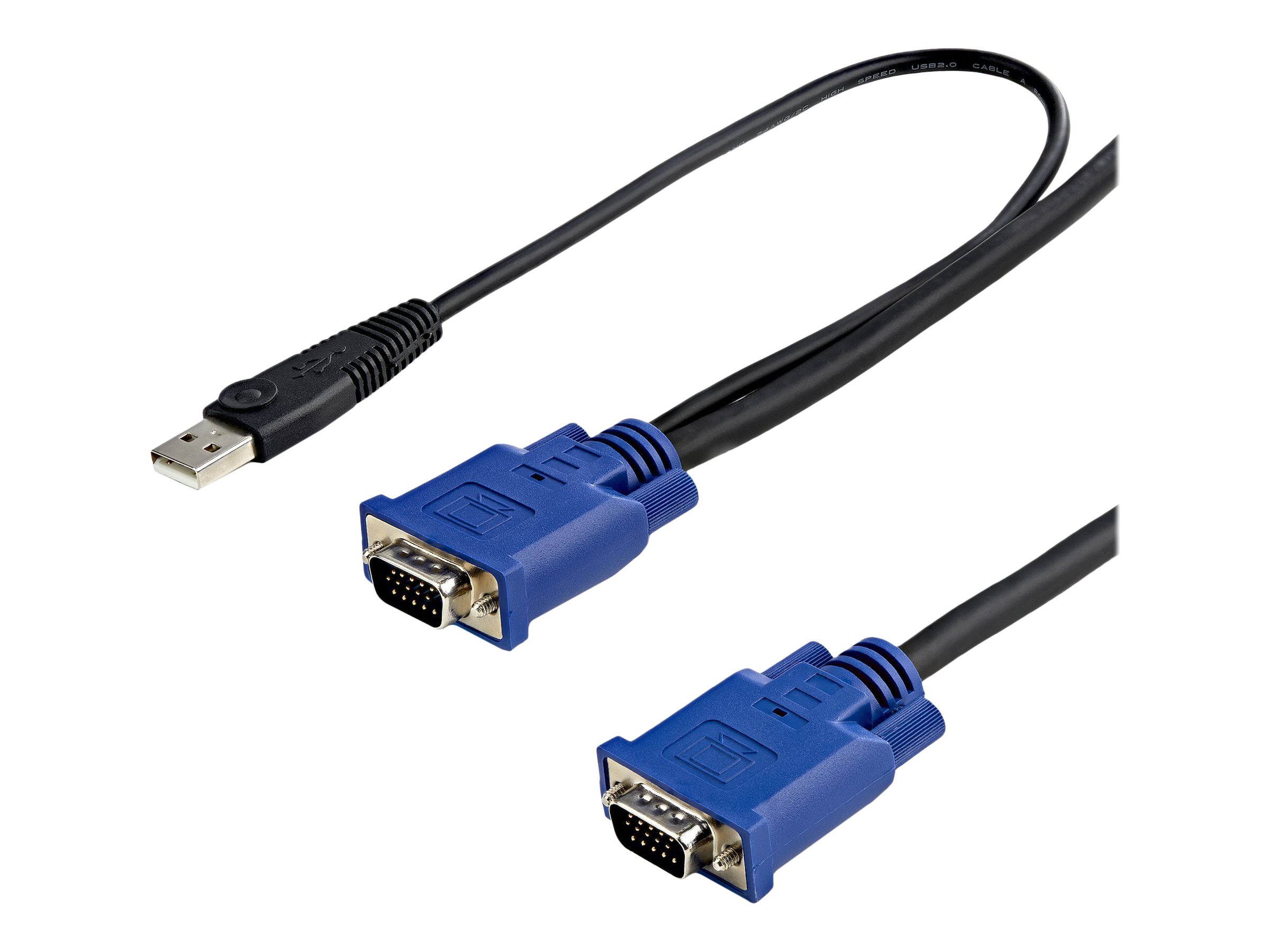 StarTech.com Cble pour Switch KVM VGA avec USB 2 en 1 - 3m