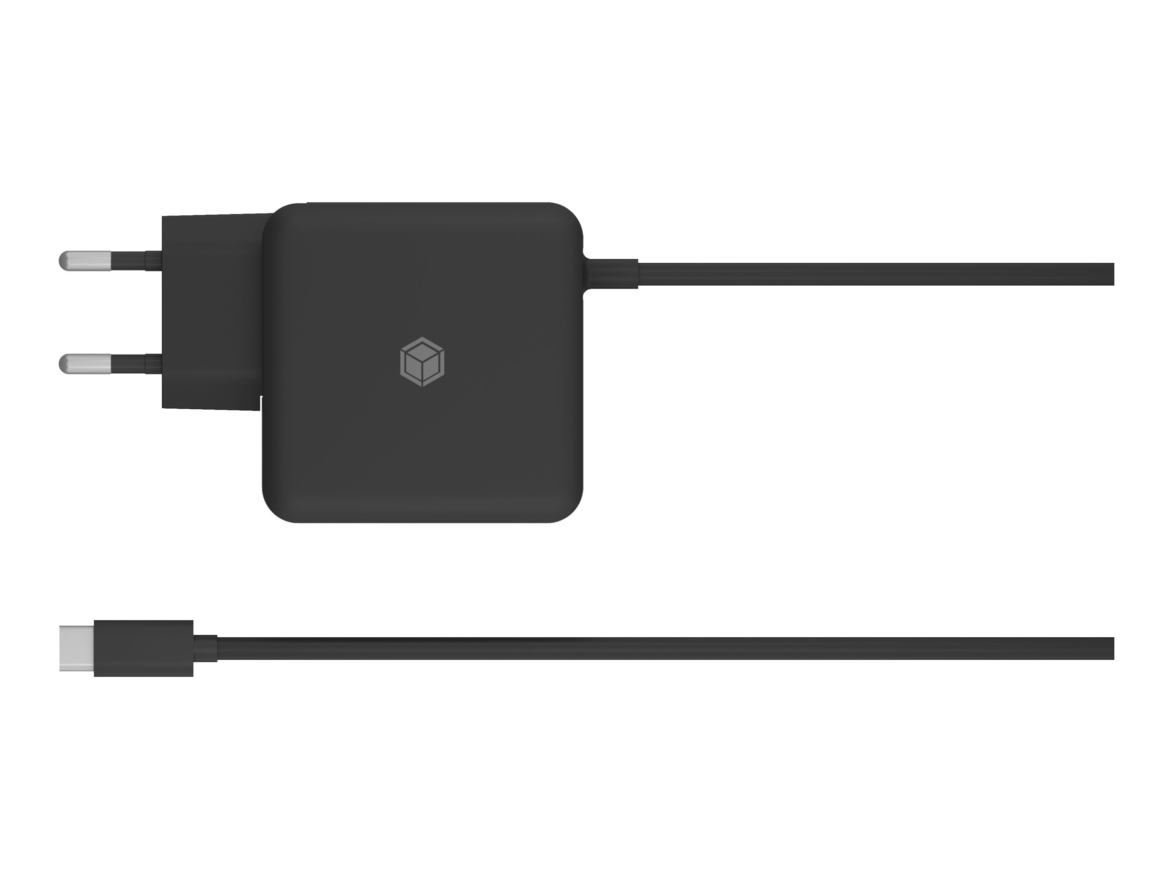 ICY BOX Netzteil fr Power Delivery 65 W, integriertes Type-C Kabel, schwarz (IB-PS111-PD)