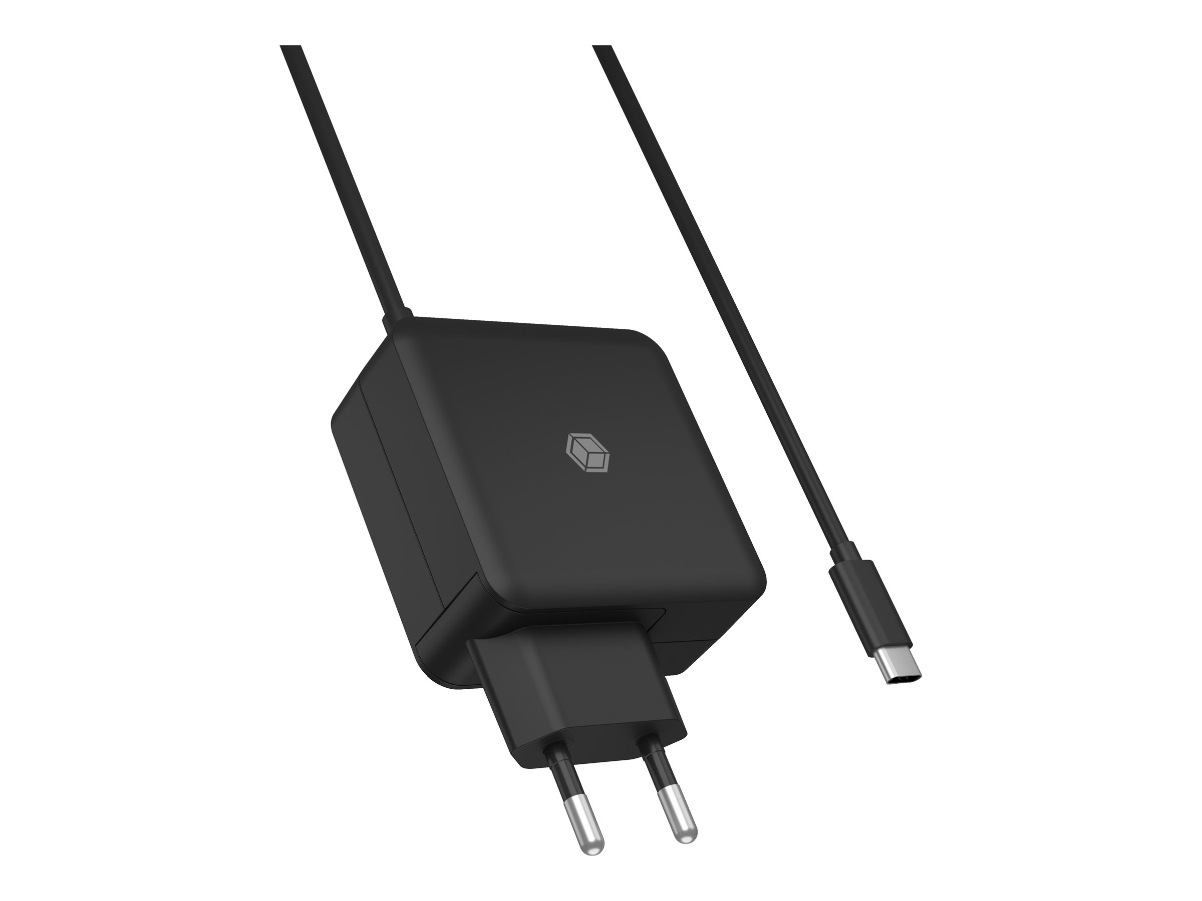 ICY BOX Netzteil f�r Power Delivery 65 W, integriertes Type-C� Kabel, schwarz (IB-PS111-PD)