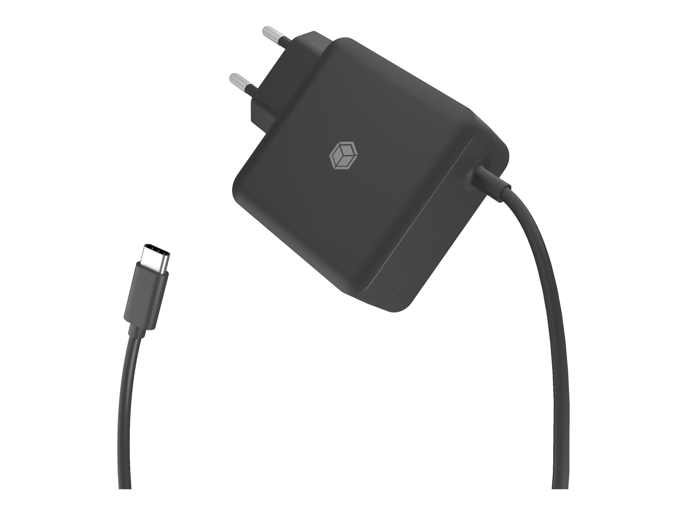 ICY BOX Netzteil f�r Power Delivery 65 W, integriertes Type-C� Kabel, schwarz (IB-PS111-PD)