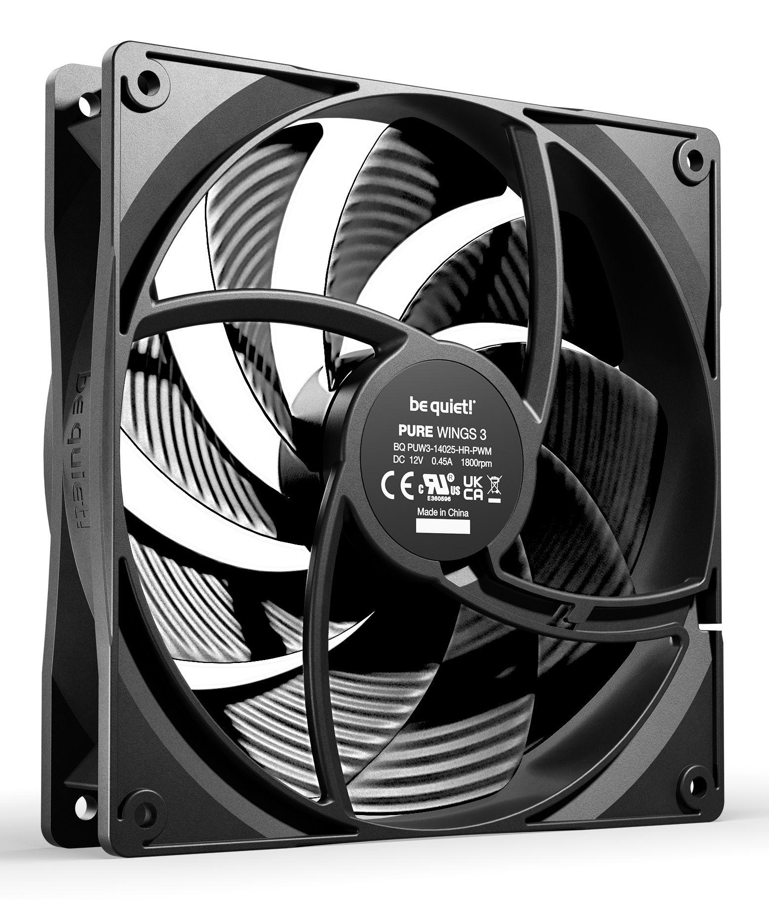 Be Quiet! Pure Wings 3 140mm - Pwm high-speed Triple Pack - Ventilator - 14 cm - Geh�use-L�fter - 30,5 dB