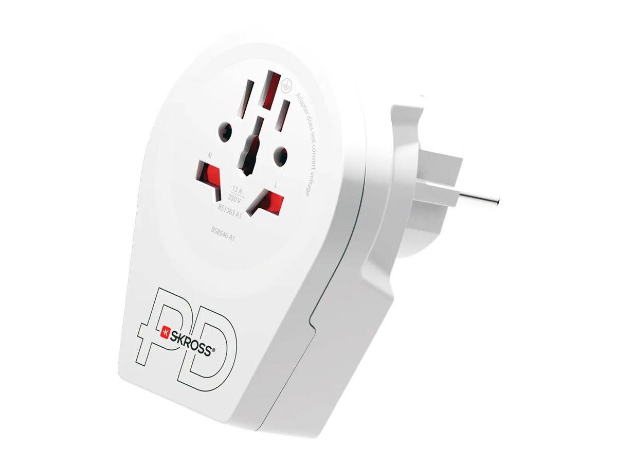 SKROSS World to Europe USB AC20PD - Adapter f�r Power Connector - Typ F/E (M)