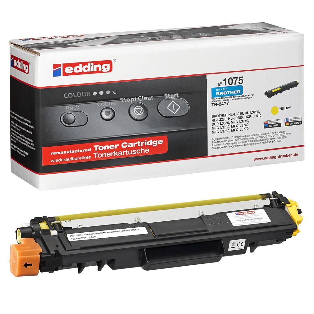 EDDING EDD-1075 - Toner - Brother - yellow - TN-247Y - refill