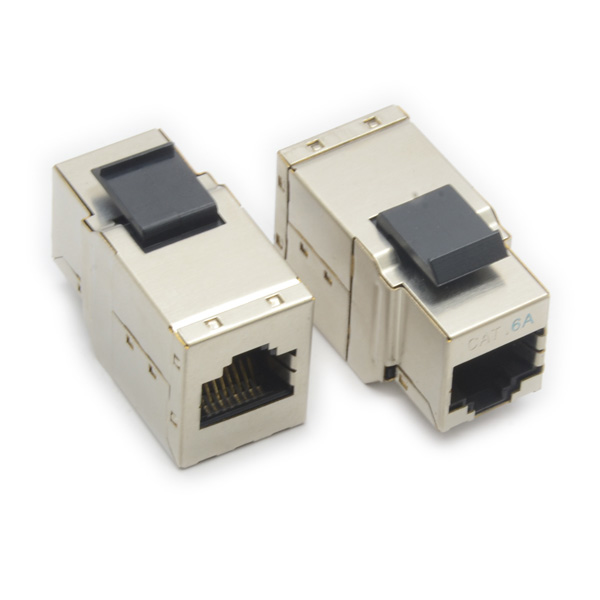 ROLINE Cat.6a Keystone Modular Coupler, shielded cavo di rete Argento