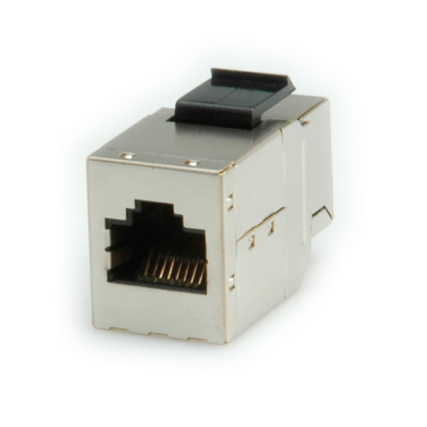 ROLINE Cat.6a Keystone Modular Coupler, shielded cavo di rete Argento