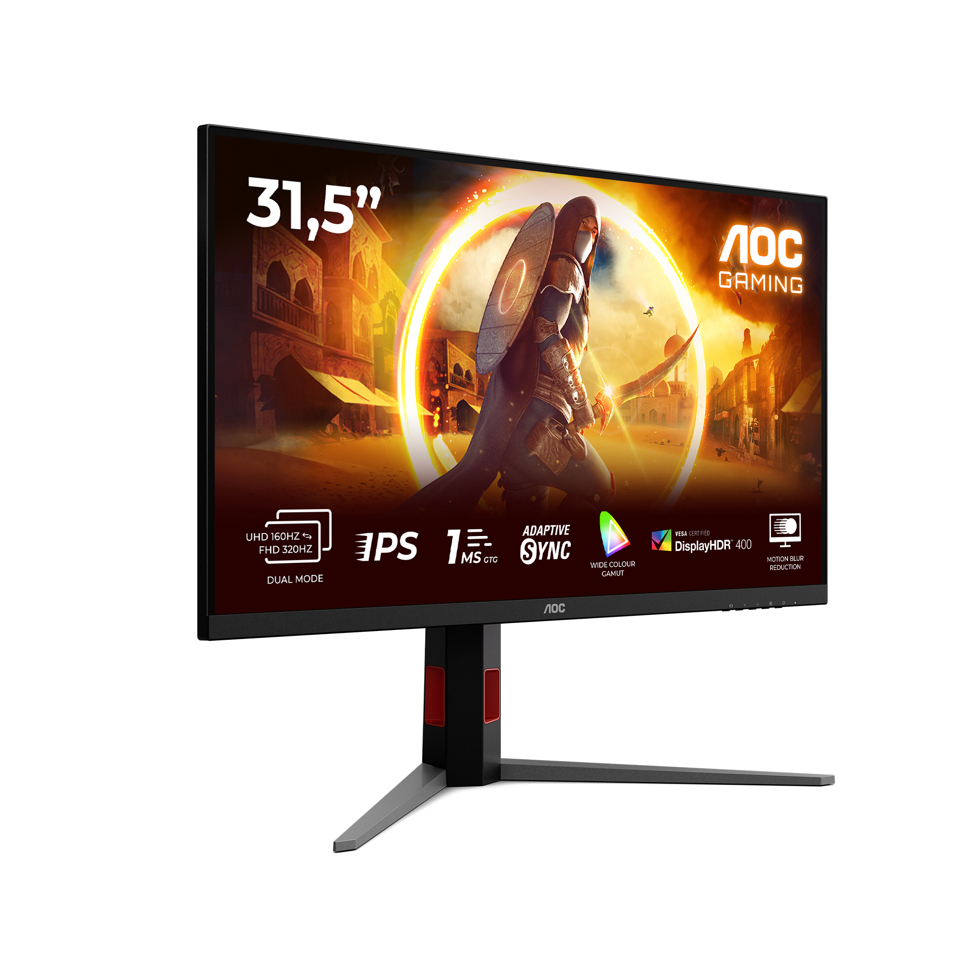 AOC G4 U32G4U computer monitor 80 cm (31.5) 3840 x 2160 pixels 4K Ultra HD Black, Red