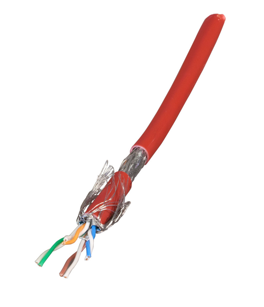 EFB Elektronik Rohkabel Cat.7 S/FTP LSZH rot 500m Ring - Kabel - Netzwerk