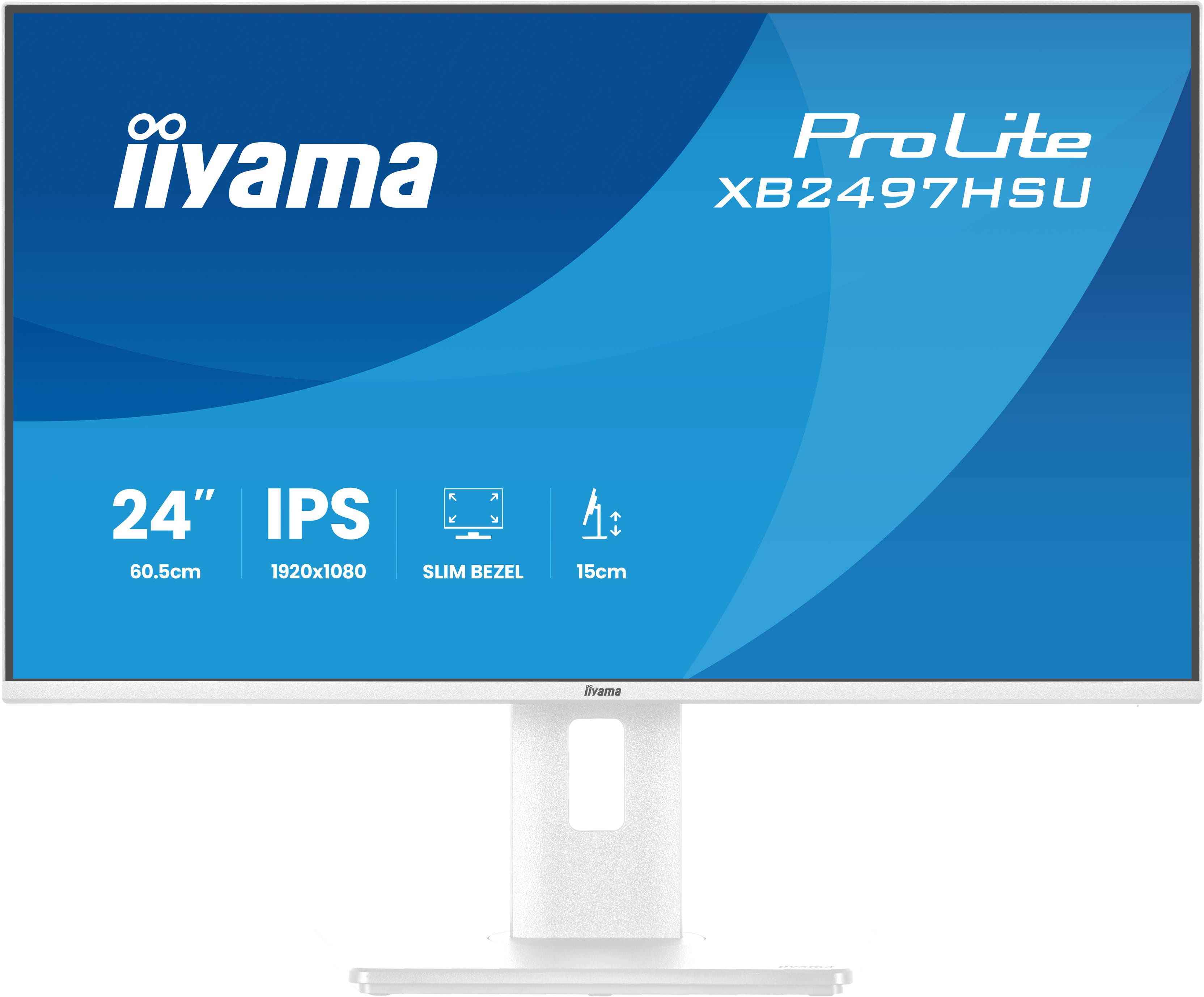 iiyama ProLite XB2497HSU-W1 computer monitor 60.5 cm (23.8) 1920 x 1080 pixels Full HD LED White