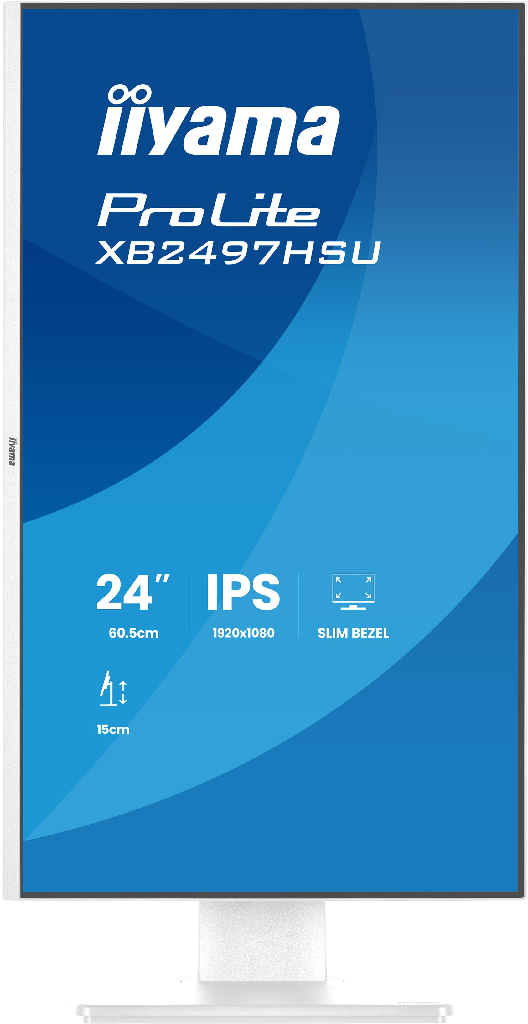 iiyama ProLite XB2497HSU-W1 Monitor PC 60,5 cm (23.8) 1920 x 1080 Pixel Full HD LED Bianco