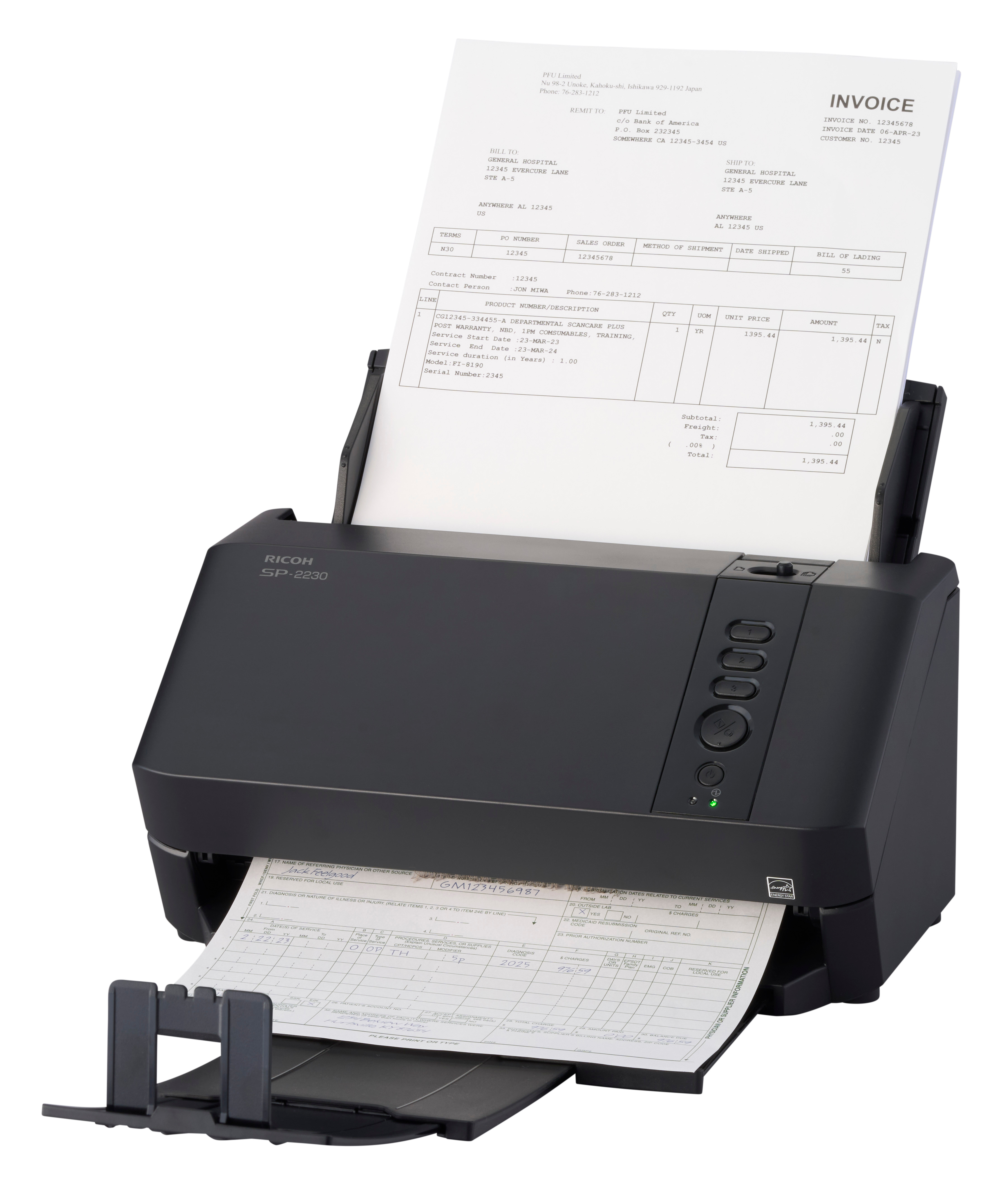 Ricoh SP-2230 ADF scanner 600 x 600 DPI A4 Black