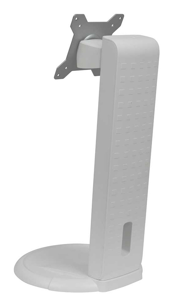 AG Neovo ES-02 - Aufstellung - f�r Flachbildschirm - ergonomisch - Kunststoff, Stahl - wei� - Bildschirmgr��e: 38.1-61 cm (15-24)