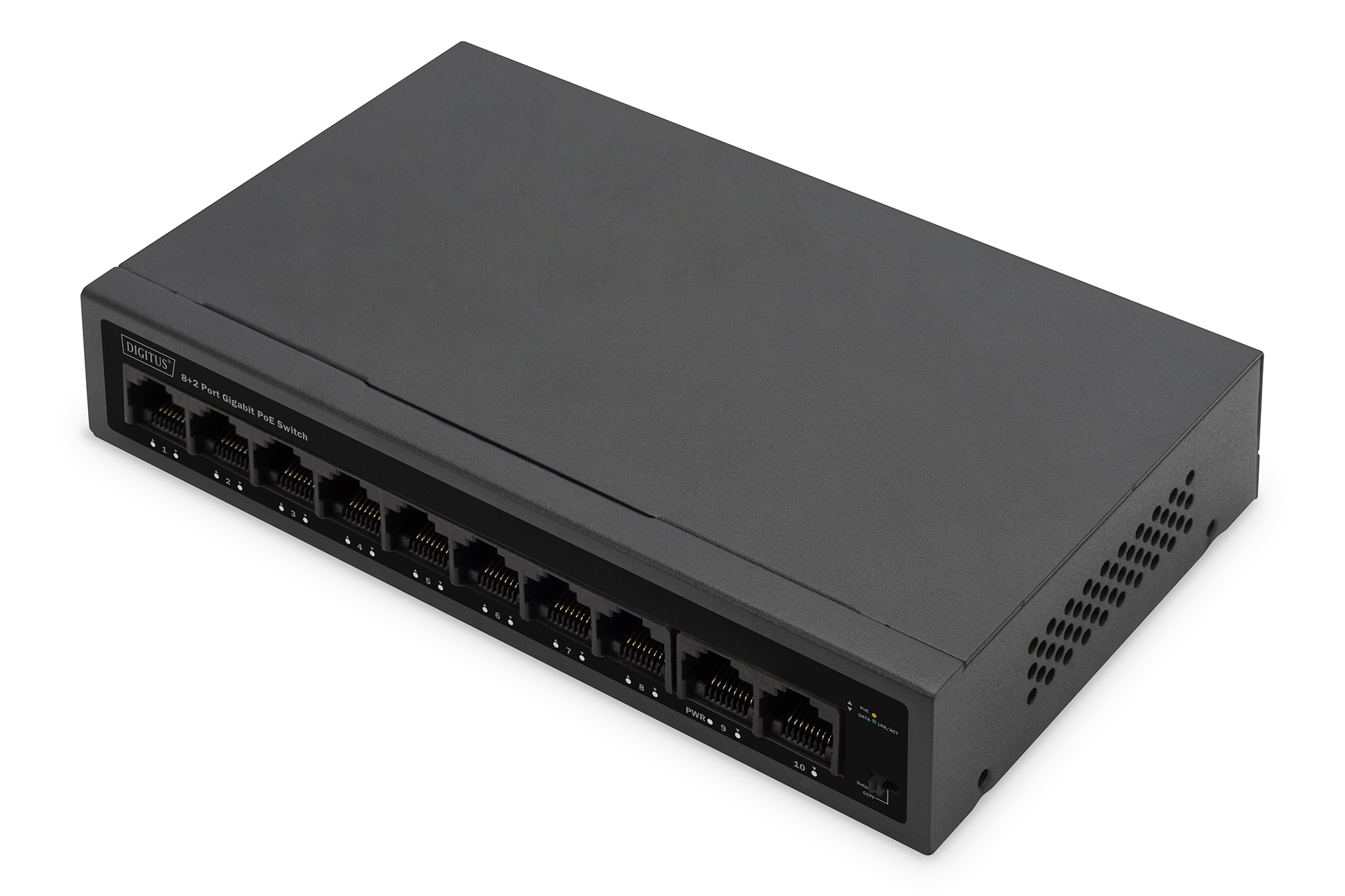 DIGITUS 8+2 Port GE PoE Switch