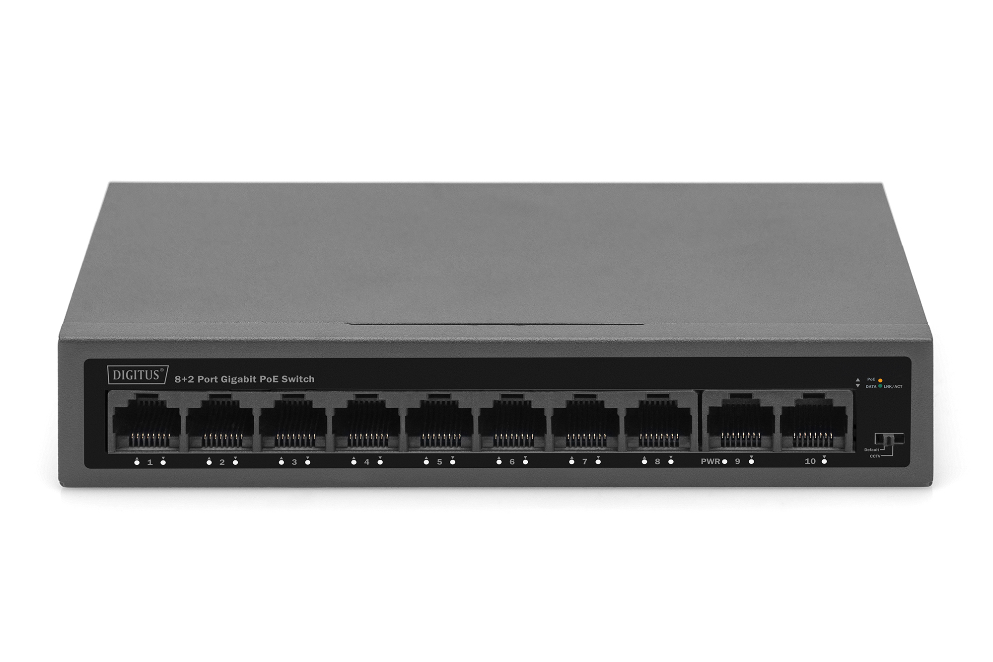DIGITUS 8+2 Port GE PoE Switch