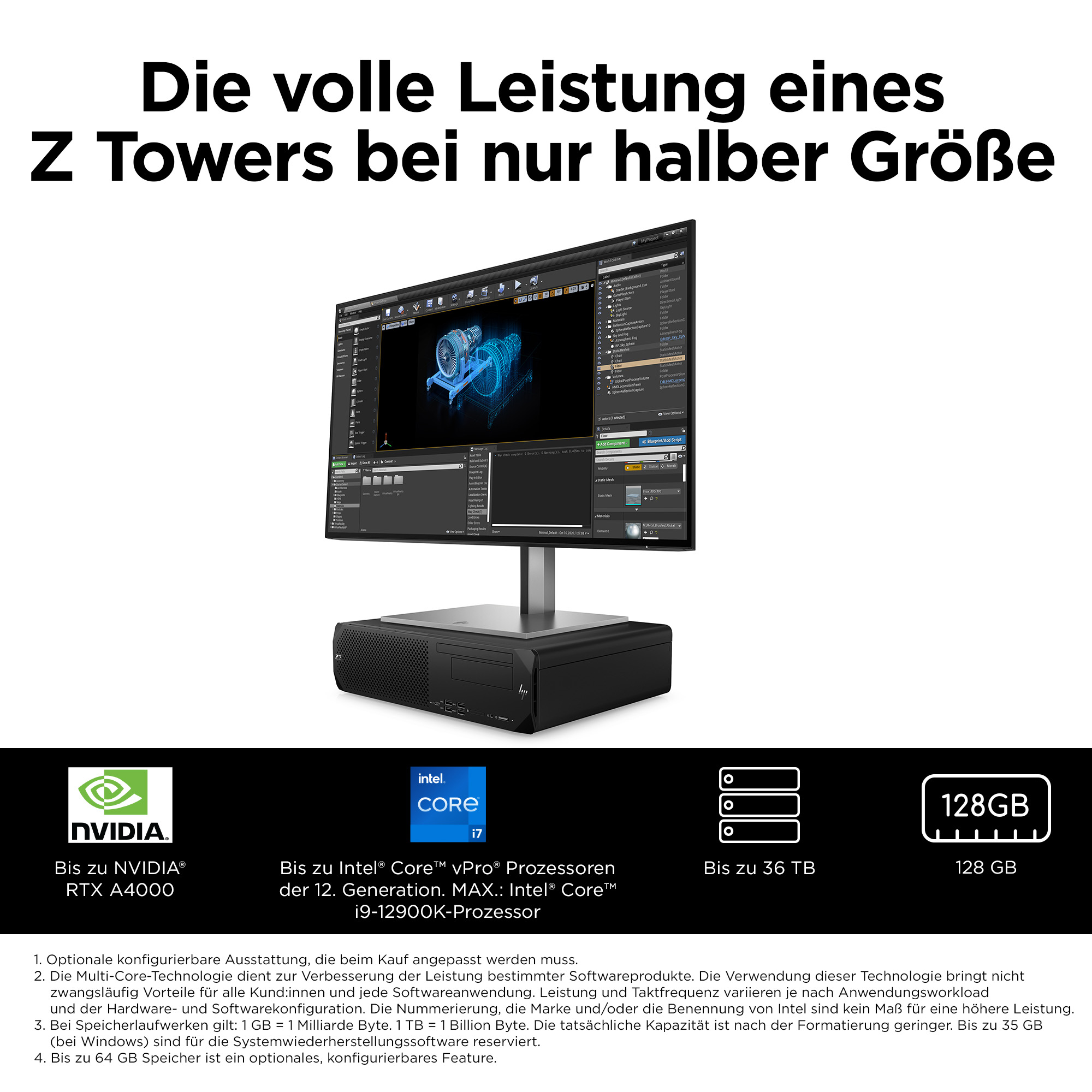 HP Workstation Z2 G9 - SFF - 1 x Core i7 12700 / 2.1 GHz