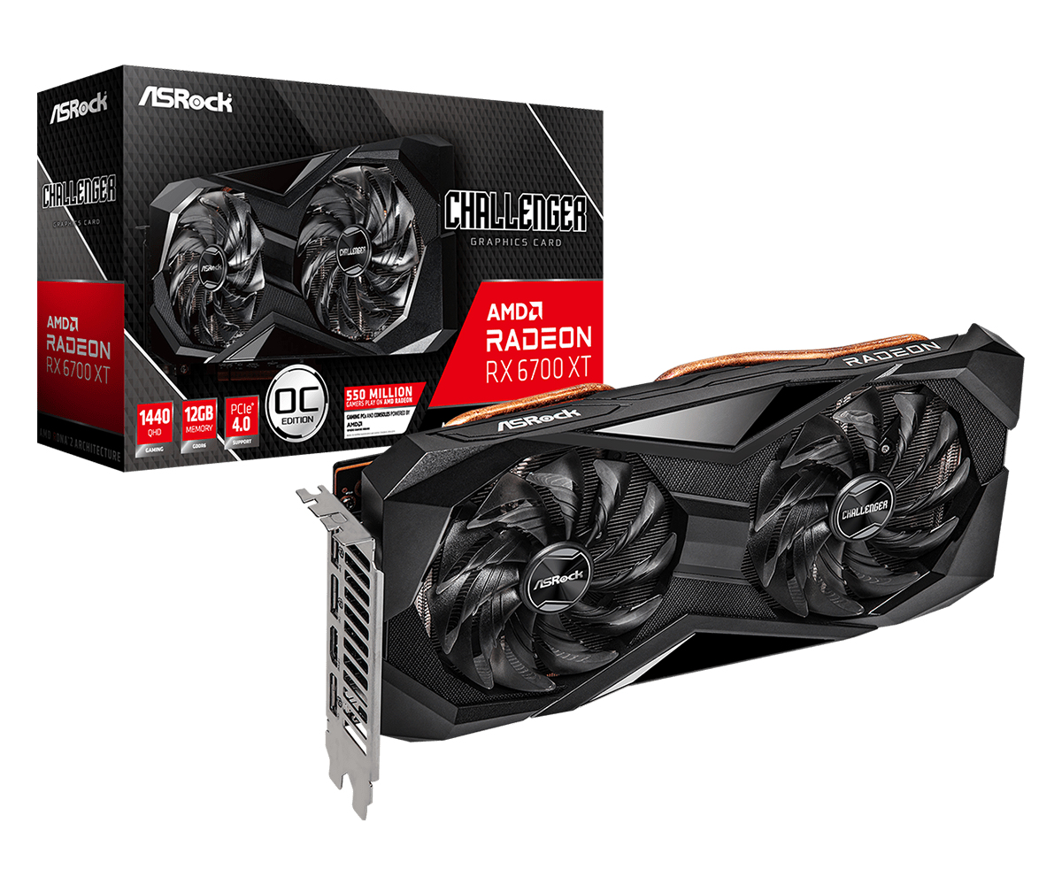 Asrock Challenger Radeon RX 6700 XT D 12GB OC AMD GDDR6