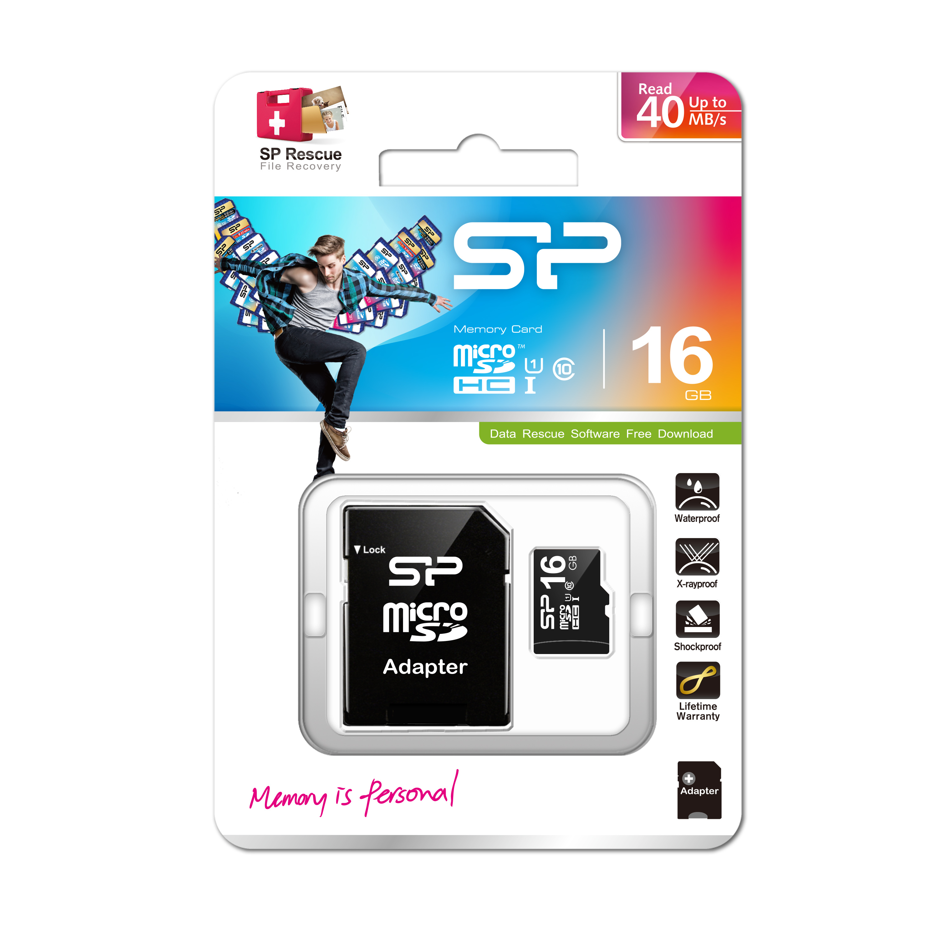 Silicon Power Flash-Speicherkarte (microSDHC/SD-Adapter