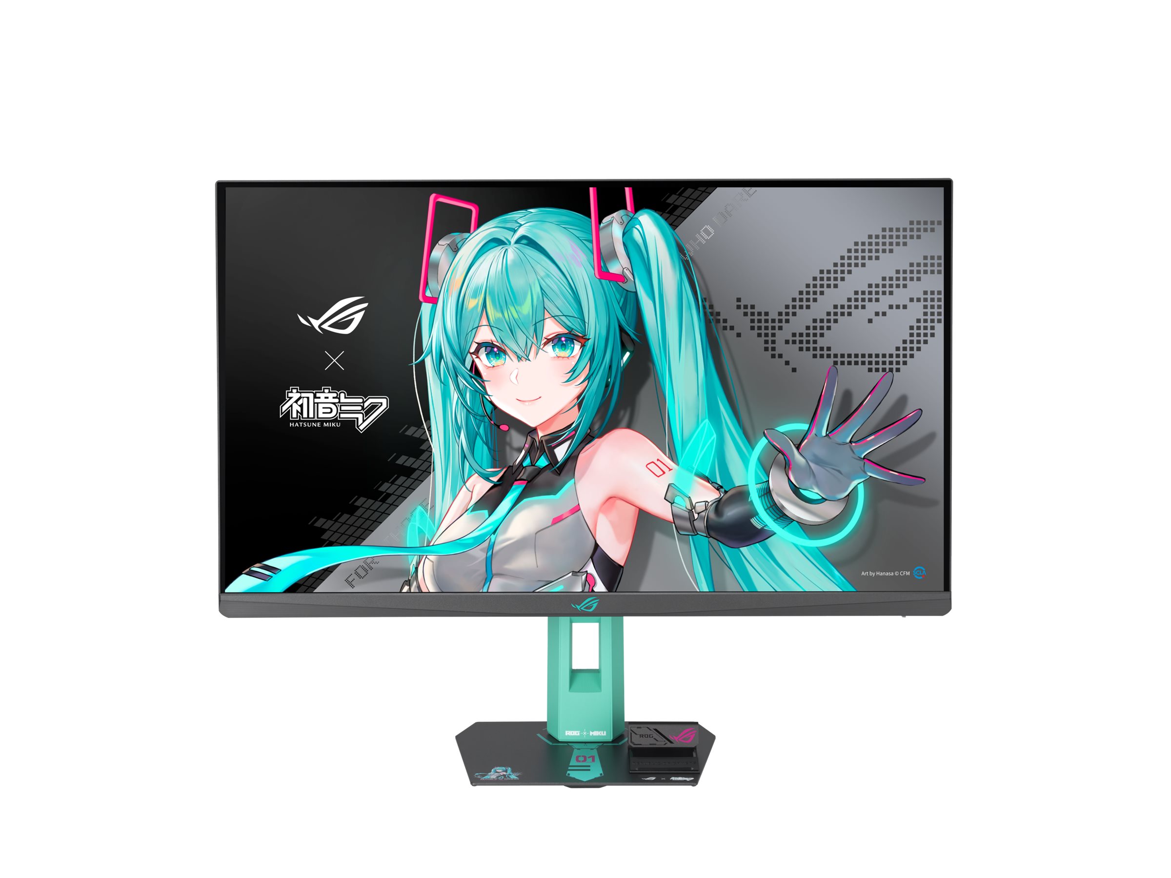 ASUS ROG Strix XG27ACMEG-G Hatsune Miku Edition computer monitor 68.6 cm (27) 2560 x 1440 pixels Wide Quad HD LCD Multicolour