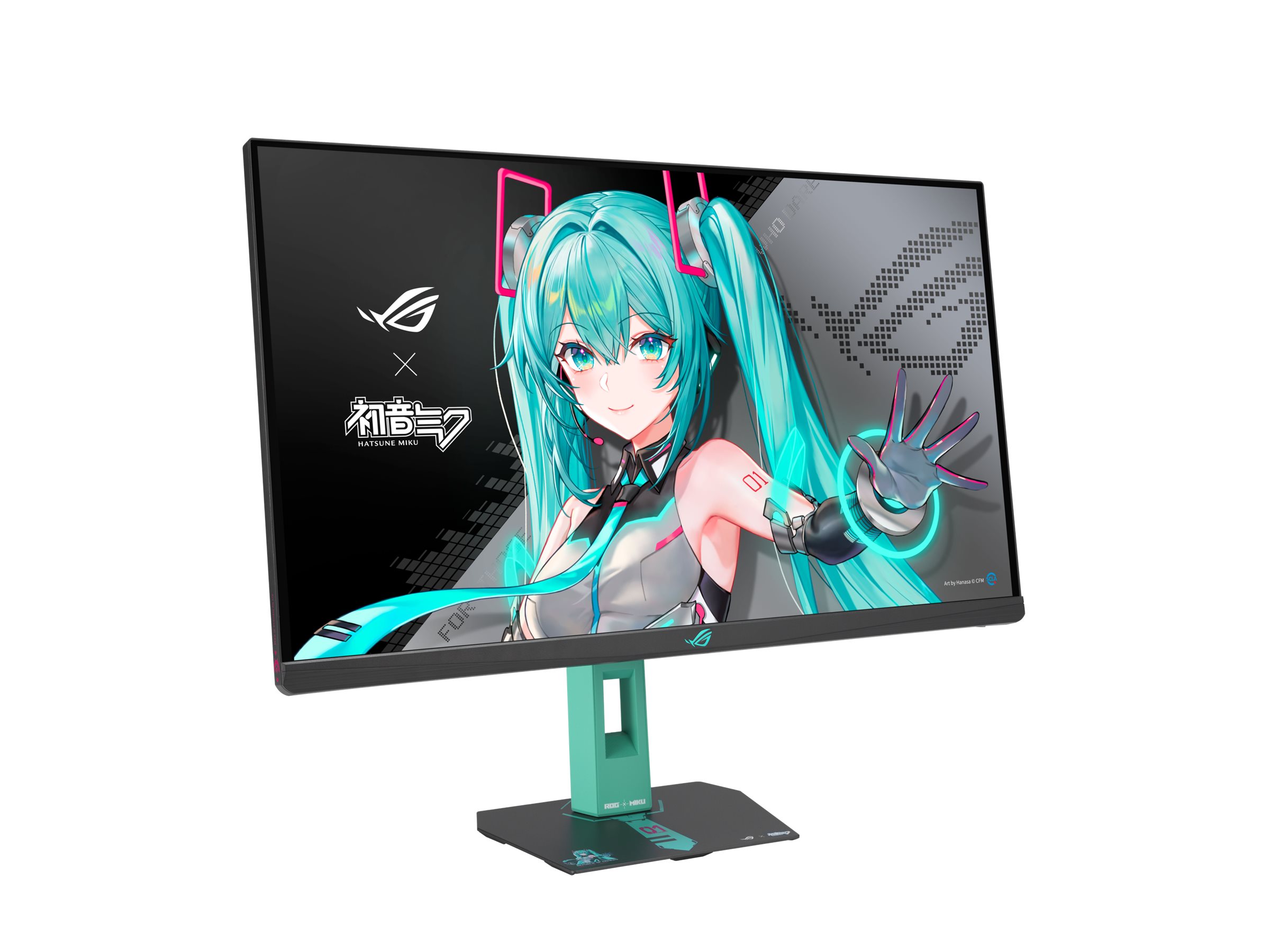 ASUS ROG Strix XG27ACMEG-G Hatsune Miku Edition computer monitor 68.6 cm (27) 2560 x 1440 pixels Wide Quad HD LCD Multicolour