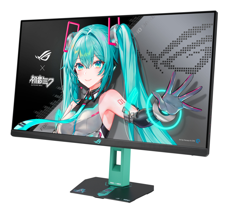 ASUS ROG Strix XG27ACMEG-G Hatsune Miku Edition computer monitor 68.6 cm (27) 2560 x 1440 pixels Wide Quad HD LCD Multicolour