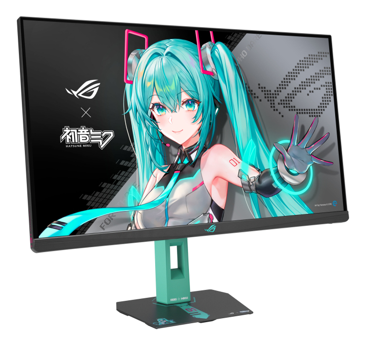 ASUS ROG Strix XG27ACMEG-G Hatsune Miku Edition computer monitor 68.6 cm (27) 2560 x 1440 pixels Wide Quad HD LCD Multicolour