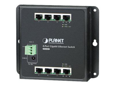 PLANET WGS-803 switch No administrado L2 Gigabit Ethernet (10/100/1000) Negro