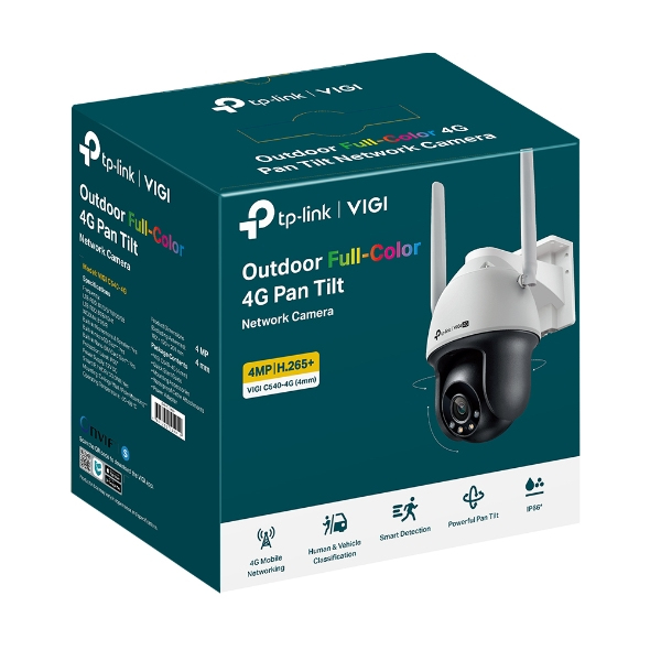 TP-Link VIGI C540-4G Torretta Telecamera di sicurezza IP Interno e esterno 2560 x 1440 Pixel Soffitto/muro