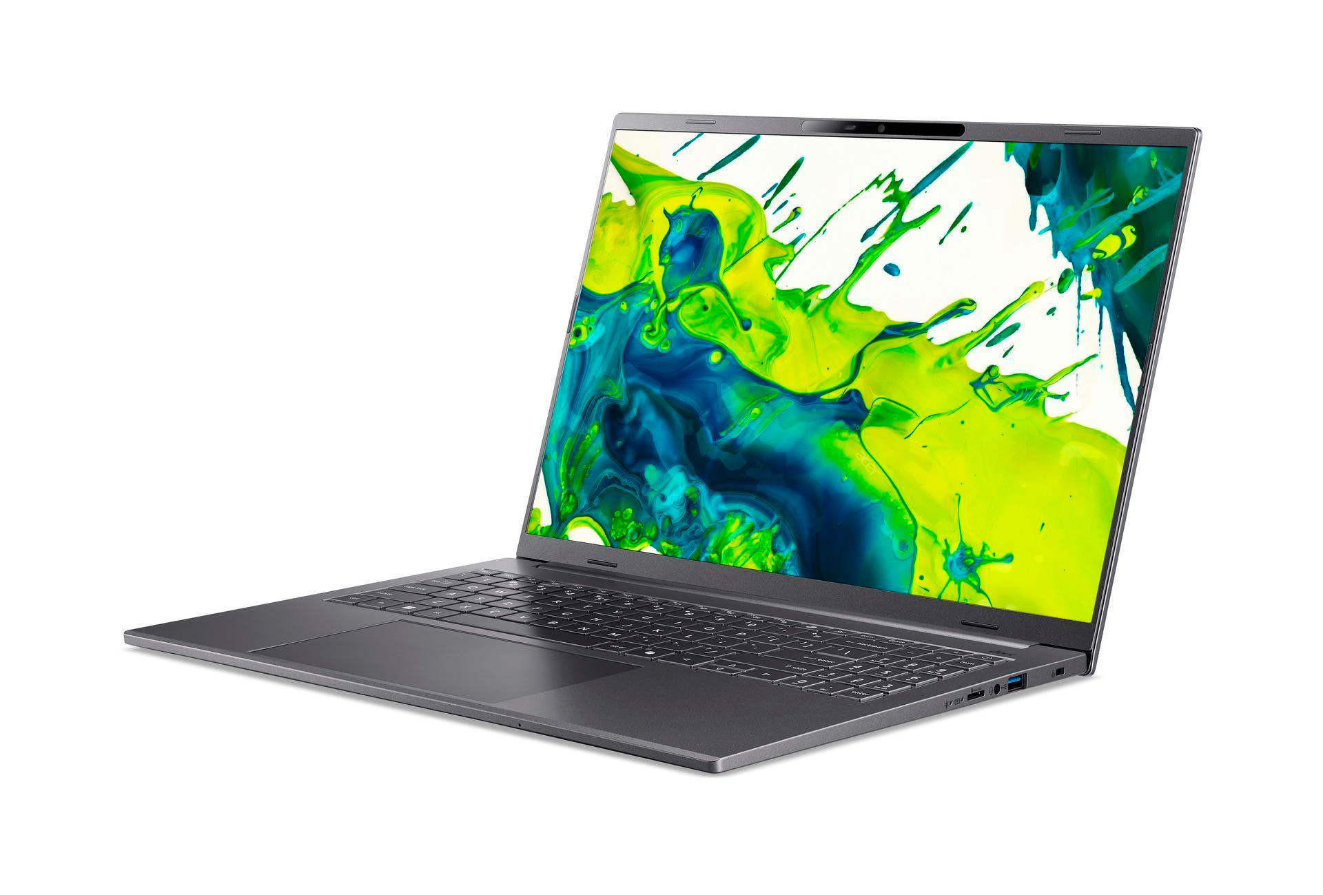 Acer Aspire 16 AI A16-11M - 180�-Scharnierdesign - Snapdragon X X1-26-100 - Win 11 Home - Qualcomm Adreno - 16 GB RAM - 512 GB SSD NVMe, QLC - 40.6 cm (16)