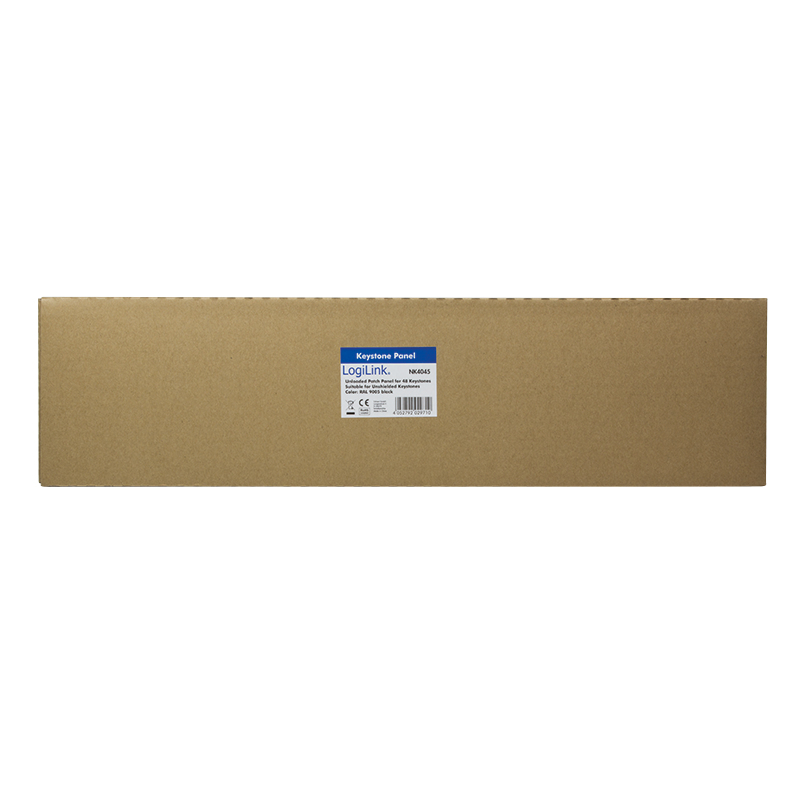 LogiLink Patch Panel - UTP - RJ-45 X 48 - Schwarz, RAL 9005 - 1U - 48.3 cm (19)