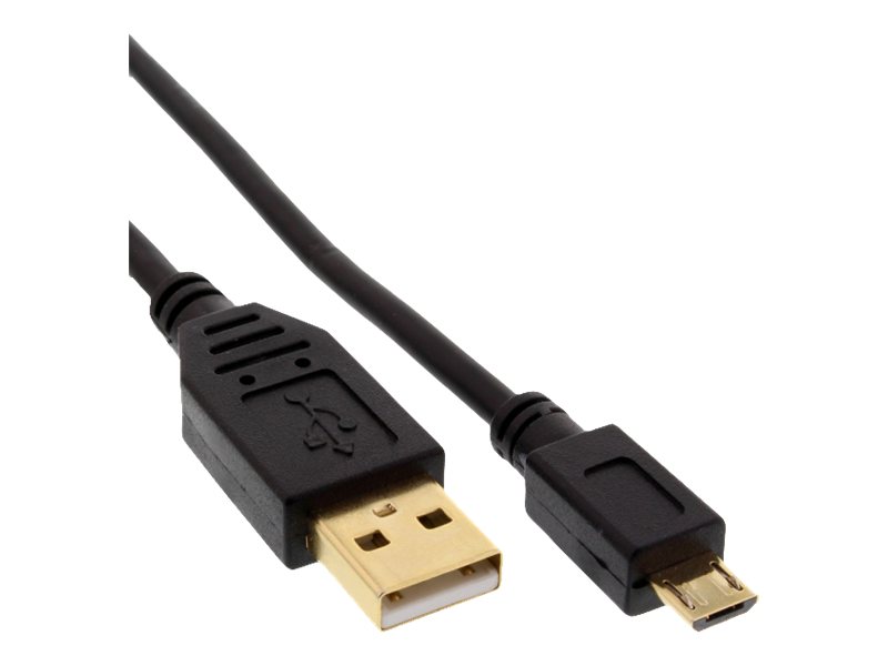 InLine 0.5m USB cble USB 0,5 m USB A Micro-USB B Noir