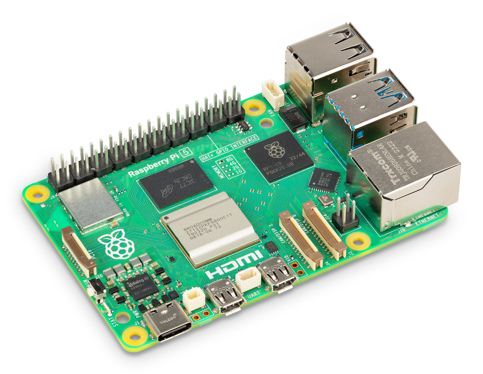 Raspberry Pi Pi 5 Model B - Einplatinenrechner