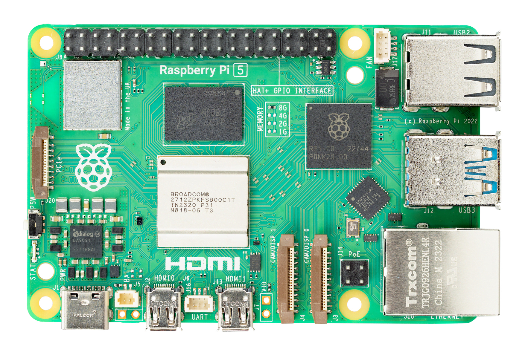 Raspberry Pi Pi 5 Model B - Einplatinenrechner