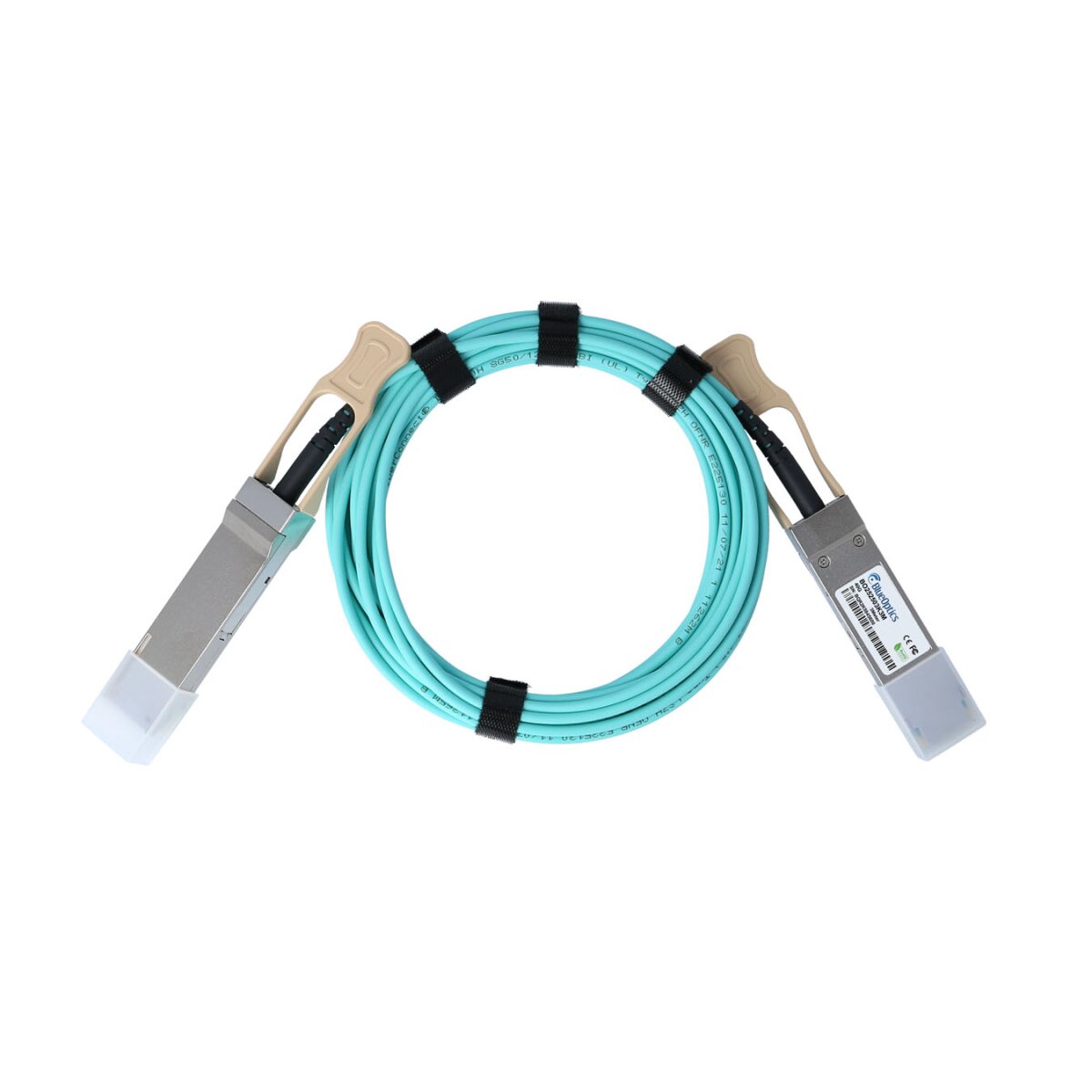 BlueOptics AFBR-7QER01Z-BO InfiniBand cable 1 m QSFP Coral, Silver