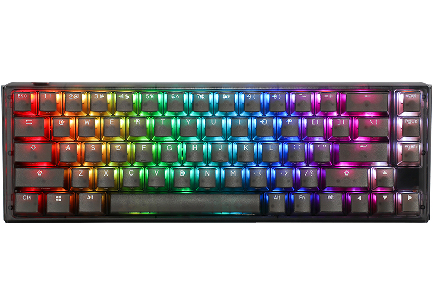 Ducky One 3 Aura SF - 65% - USB - Mechanischer Switch - QWERTY - RGB-LED - Schwarz