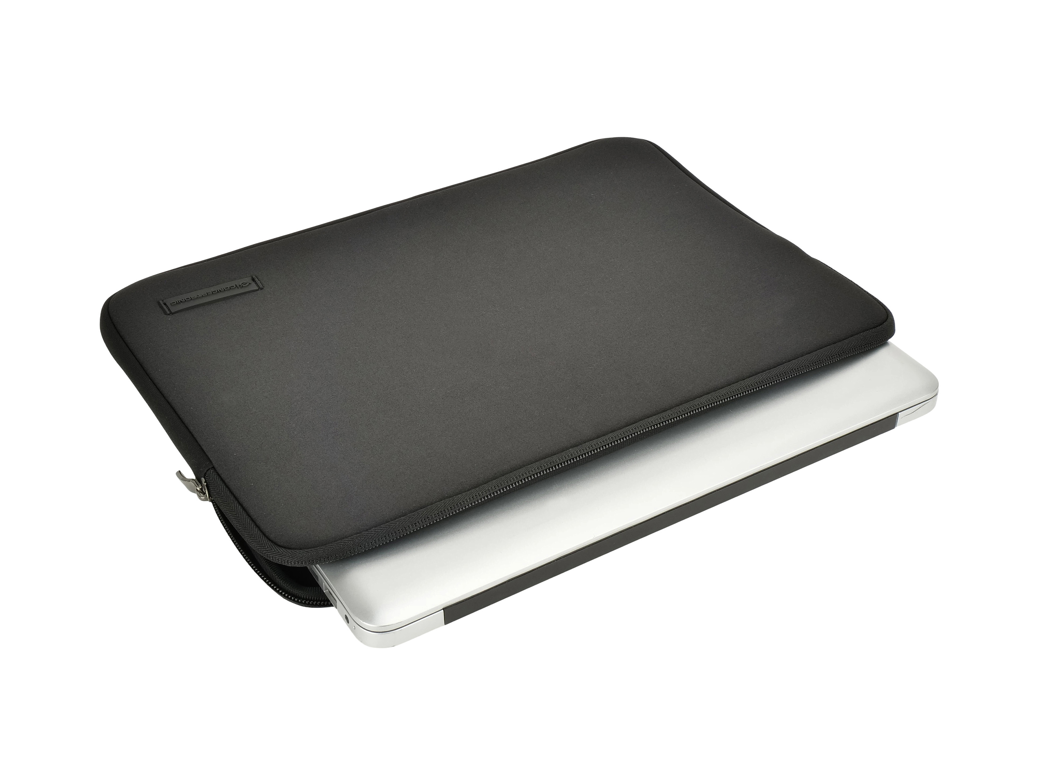 Conceptronic OBRIX02B Laptop Sleeve 14, 13-14 Inch Notebook Protective Bag, Notebook Protective Bag Compatible with MacBook Pro 14 (M3/M2/M1), MacBook Air 13.6/13.3, Surface Laptop 14.4, and Dell XPS 13/14, Made with Recycled Materials
