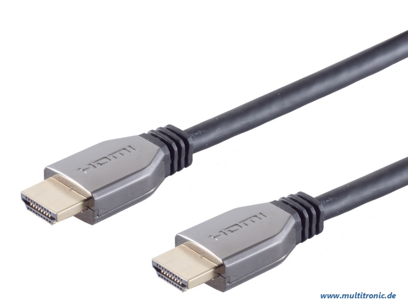 Brackton 10K Ultra High Speed HDMI 2.1 Kabel Metallstecker 1.0m St/St - Kabel - Digital/Display/Video