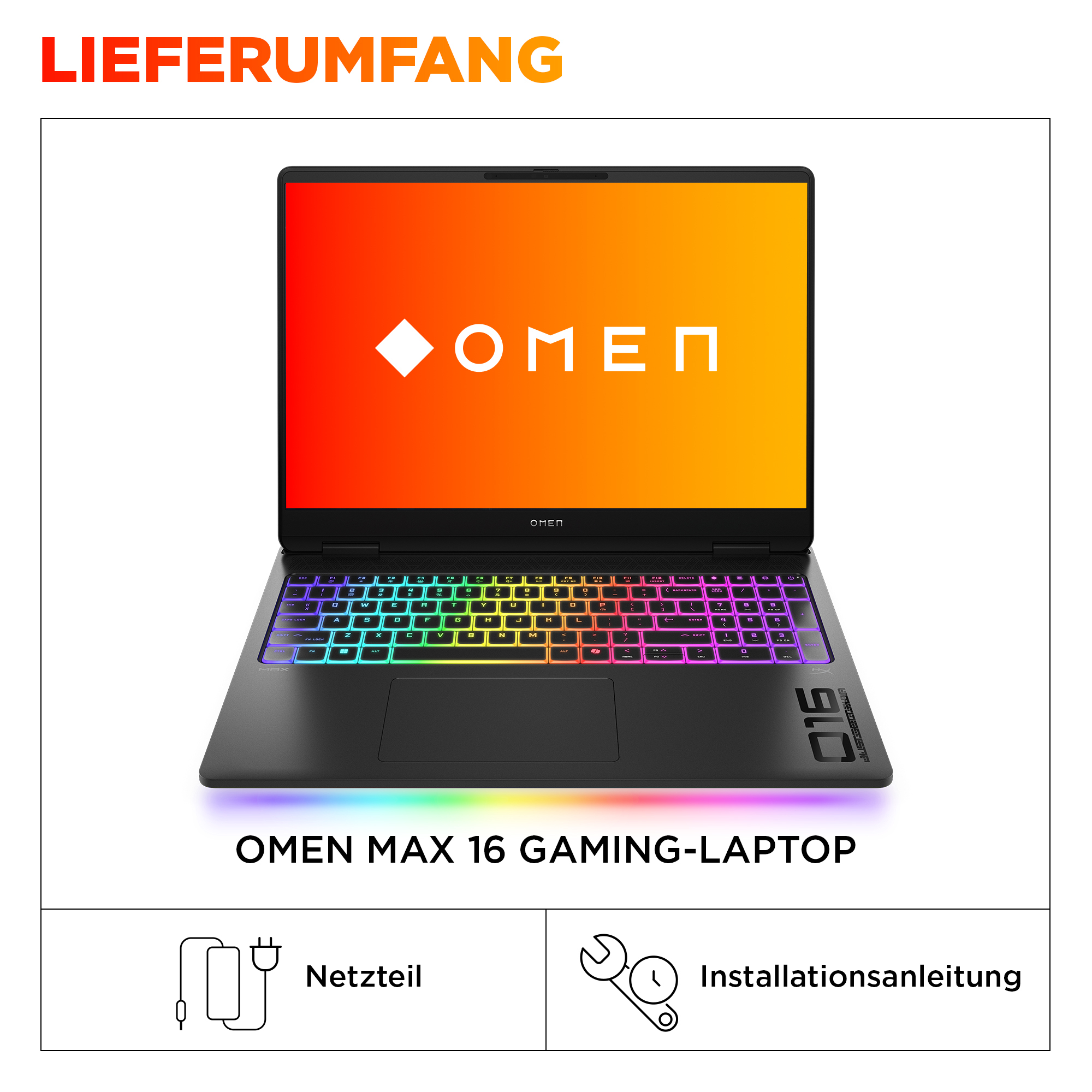 HP OMEN MAX by HP Laptop 16-ak0073ng - AMD Ryzen AI 7 H 350 - Win 11 Home - GeForce RTX 5070 Ti - 32 GB RAM - 1 TB SSD NVMe - 40.6 cm (16)