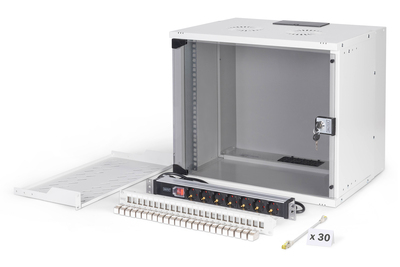 DIGITUS Netzwerk-Set SOHO Pro, 483 mm (19) - 9HE, 540 x 400 mm (B x T)