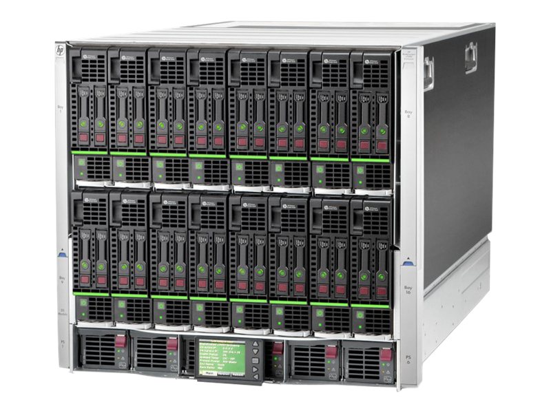 HPE BLc7000 Three-Phase Enclosure w/6 Power Supplies and 10 Fans w/16 Insight Control Environment Licenses