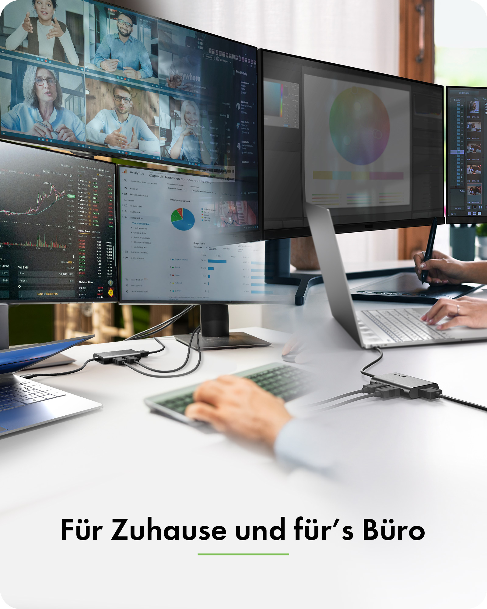 ICY BOX Adattatore da USB Type-C a 3x HDMI